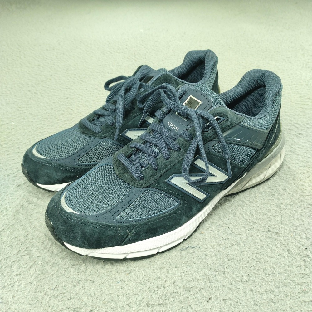 New Balance 990v5 Shoes Mens Size 10.5 D Blue Made In USA Running Sneakers Suede